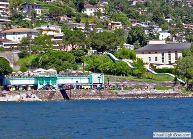 Freibad Brissago mit Rutschbahn