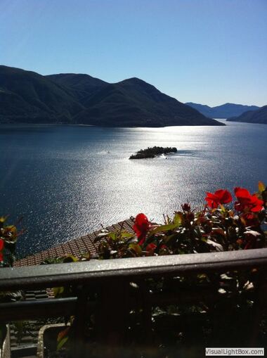 Brissago-Inseln von oben.