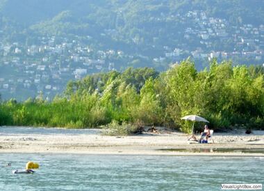 Abendstimmung am See.