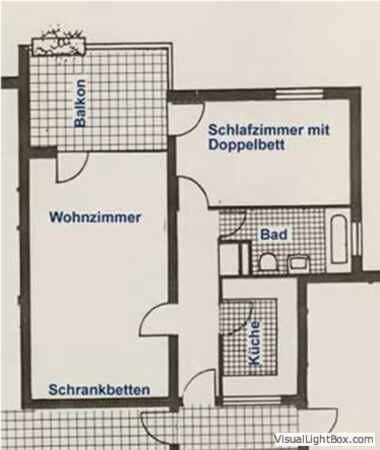 Grundriss der Wohnung